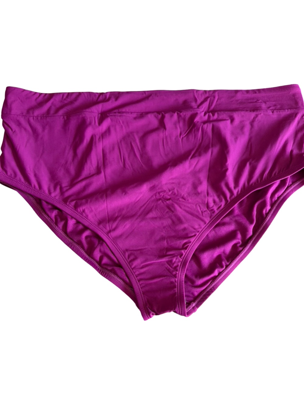Dark Magenta Women's High Waist Bottom - Classic Coverage